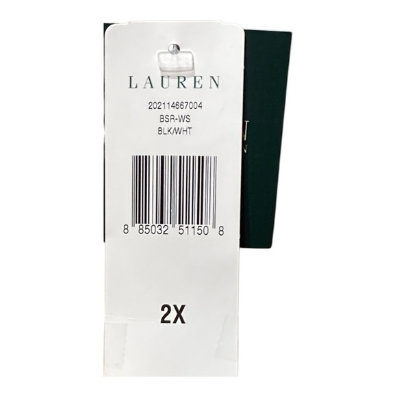 NWT Lauren (Ralph Lauren) Cropped Sleeve Button Front Top - Picture 4 of 4